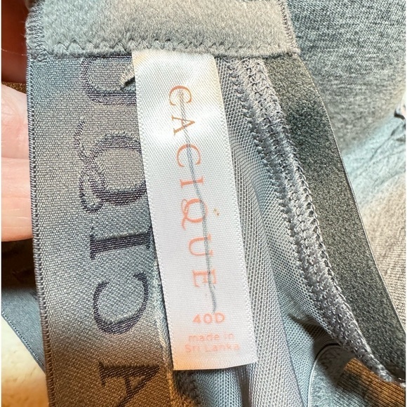 Cacique Cotton Boost Plunge Bra 40D - Picture 9 of 9